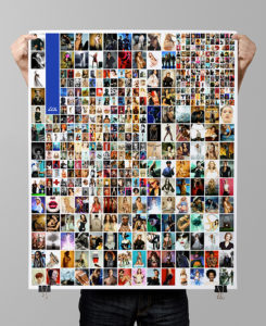 Promotional Poster (24x36") for Lux Imaging featuring 450 of it's creative collaborations.