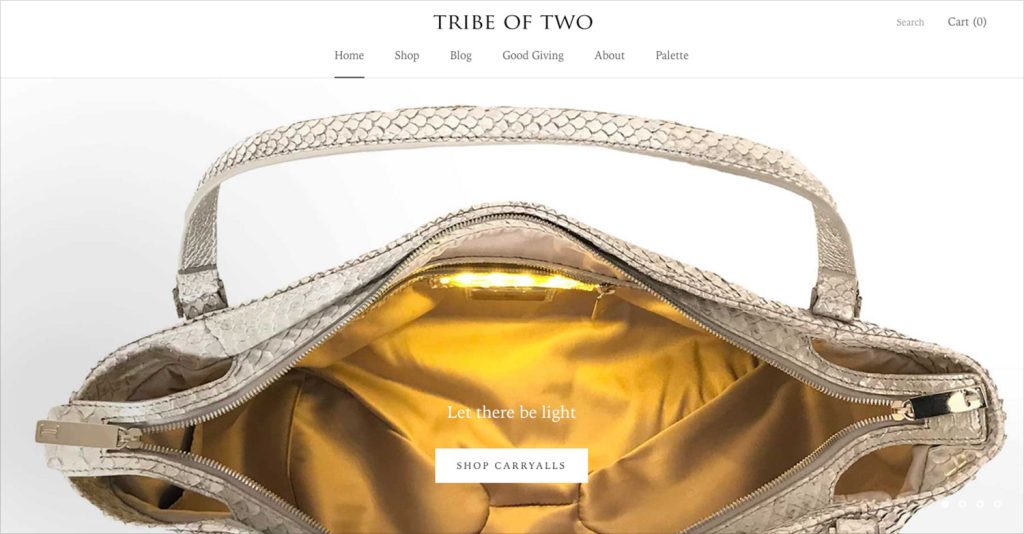 tribe of two landing pg header let there be light